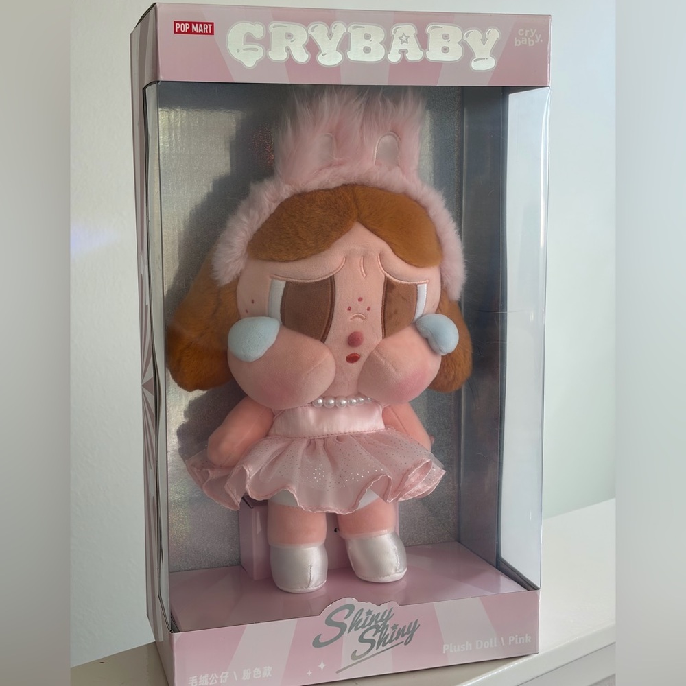 POP MART Cry Baby Shiny Shiny Ballerina Pink Plush Doll